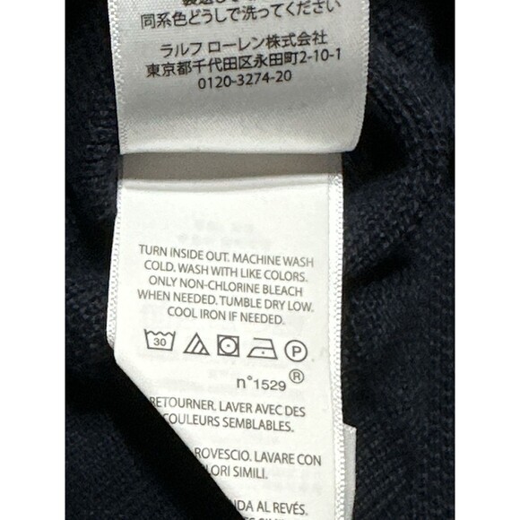 Polo Ralph Lauren 4XB Navy Quarter Zip Mock Neck Sweater Men’s Pullover NEW NWT - Picture 9 of 10